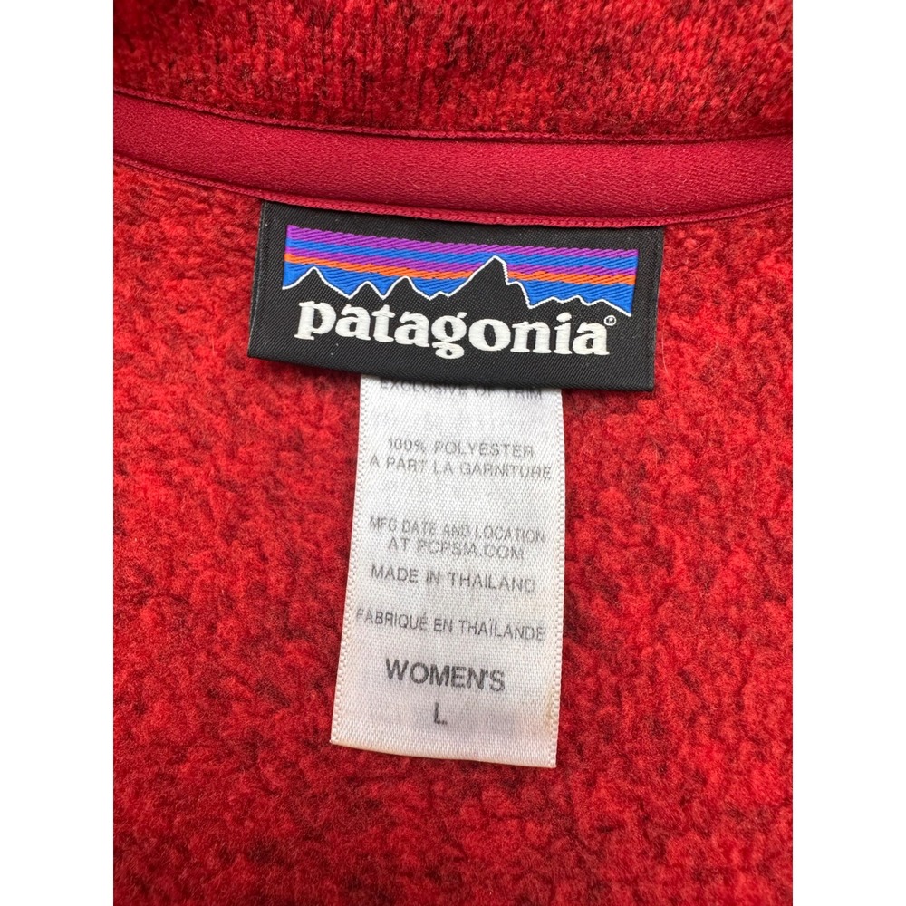 Unavailable - Patagonia Quarter Zip Pullover Red Women's Large - Picture 2 of 3